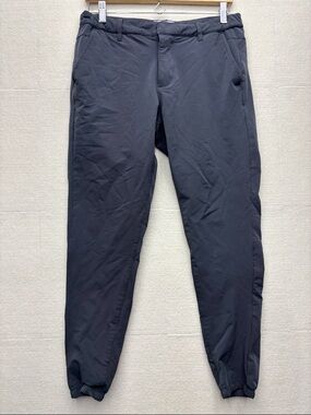 Men's Charcoal Elastic-Cuff Jogger Pants
